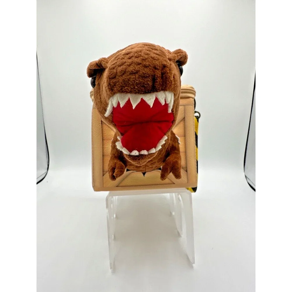 Jurassic Park Dinosaur Crate Plush Zip Bag with T-Rex‎ Head & Tail – Universal